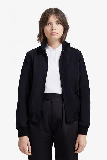 Dámské Bundy Fred Perry J7412 Černé | CZ 1142KORI